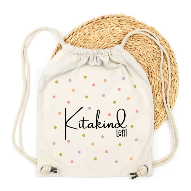 Turnbeutel | Kitakind - Schulkind | Punkte lila Turnbeutel | Kitakind - Schulkind | Punkte lila