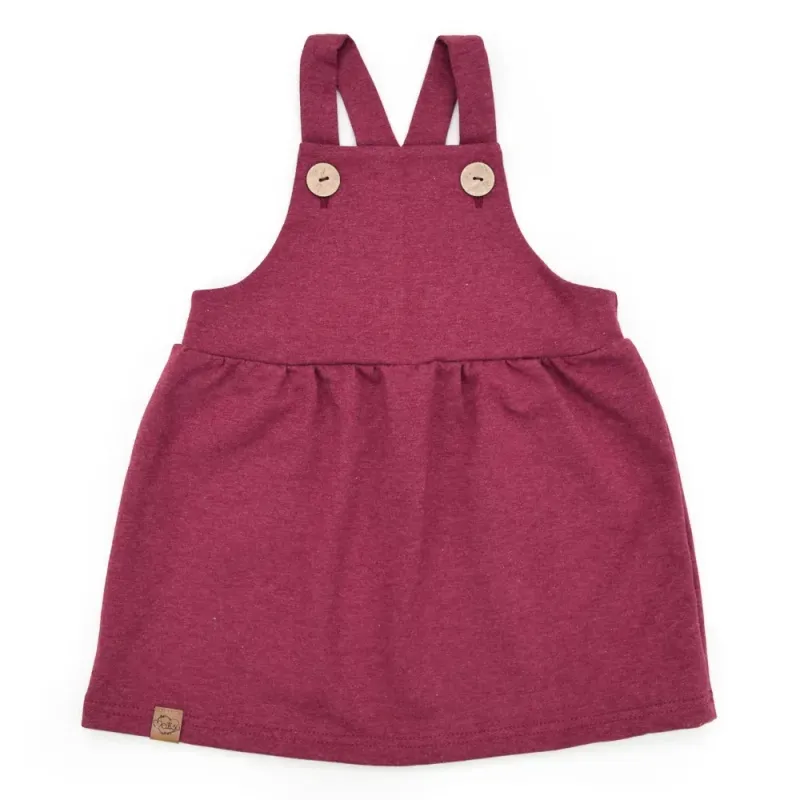 Latzkleid | bordeaux