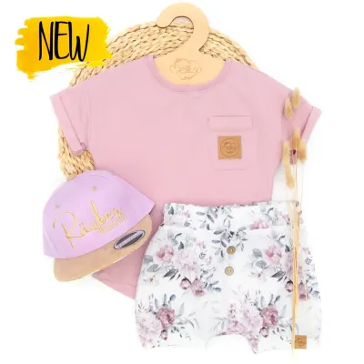 Set | Frühlingsrosen | Shirt & Shorts & Cap