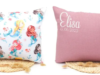 Kissenbezug | Kleine Meerjungfrau | individualisierbar Kissenbezug | Kleine Meerjungfrau | individualisierbar