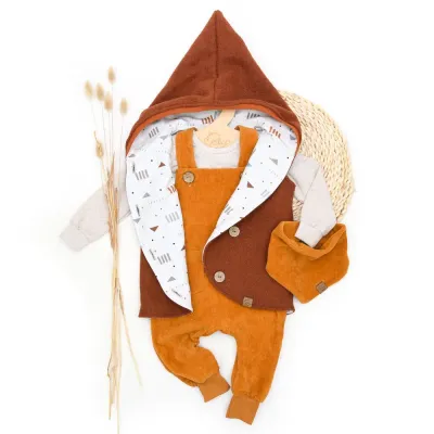 Set | Walk - Cord | Walkweste & Latzhose & Shirt & Halstuch