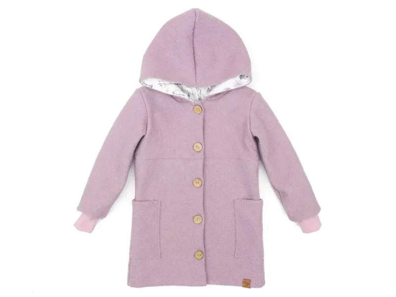 Walkmantel Wollwalk Mantel Mädchen Kinder Meilisu puderrosa rosé