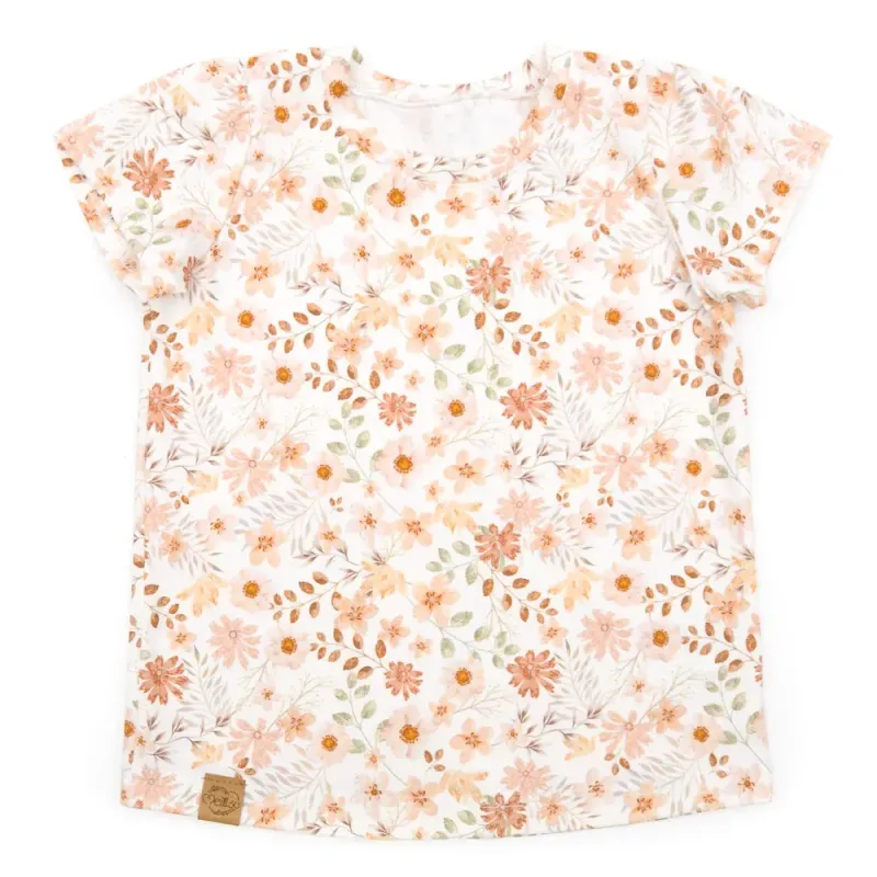 T-Shirt mit Rüschen | Blütenzauber