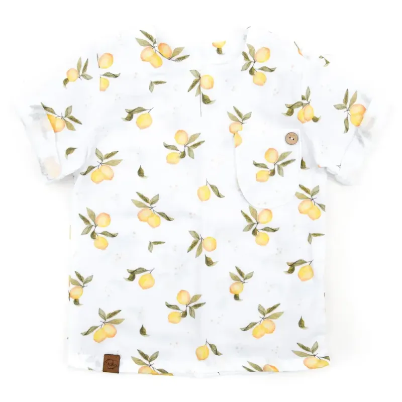 T-Shirt | Musselin | Zitrone