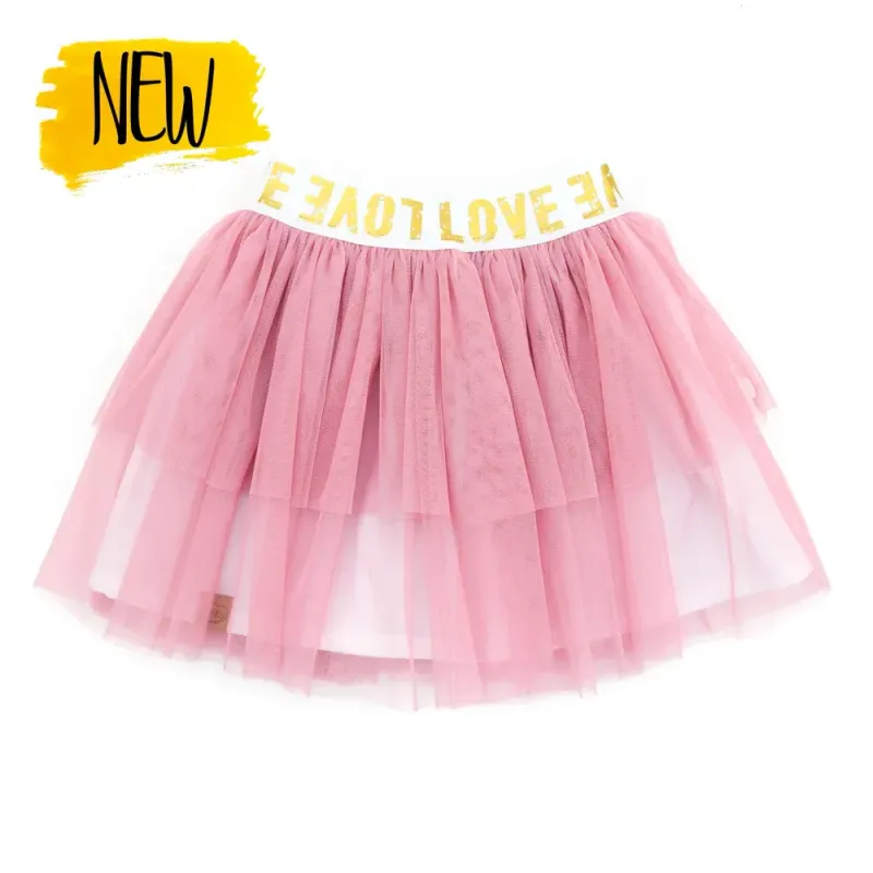 Tüllrock | LOVE | altrosa