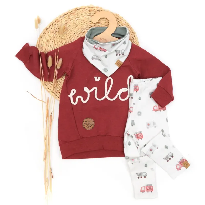 Set | Feuerwehr & Co. | Pullover & Halstuch & Leggings Set | Feuerwehr & Co. | Pullover & Halstuch & Leggings