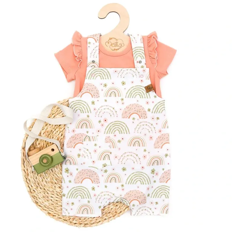 Set | Rainbows & Flowers | Latzshorts & Shirt