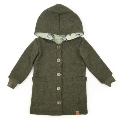 Walkmantel Wollwalk Mantel Mädchen Kinder Jungs Meilisu khaki grün