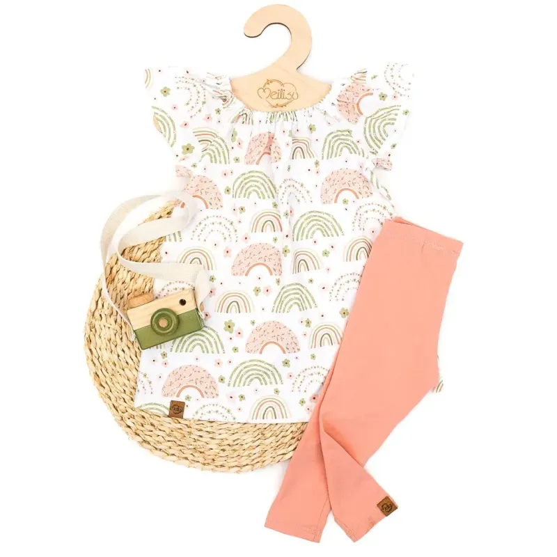 Set | Rainbows & Flowers | Sommerkleid & Leggings