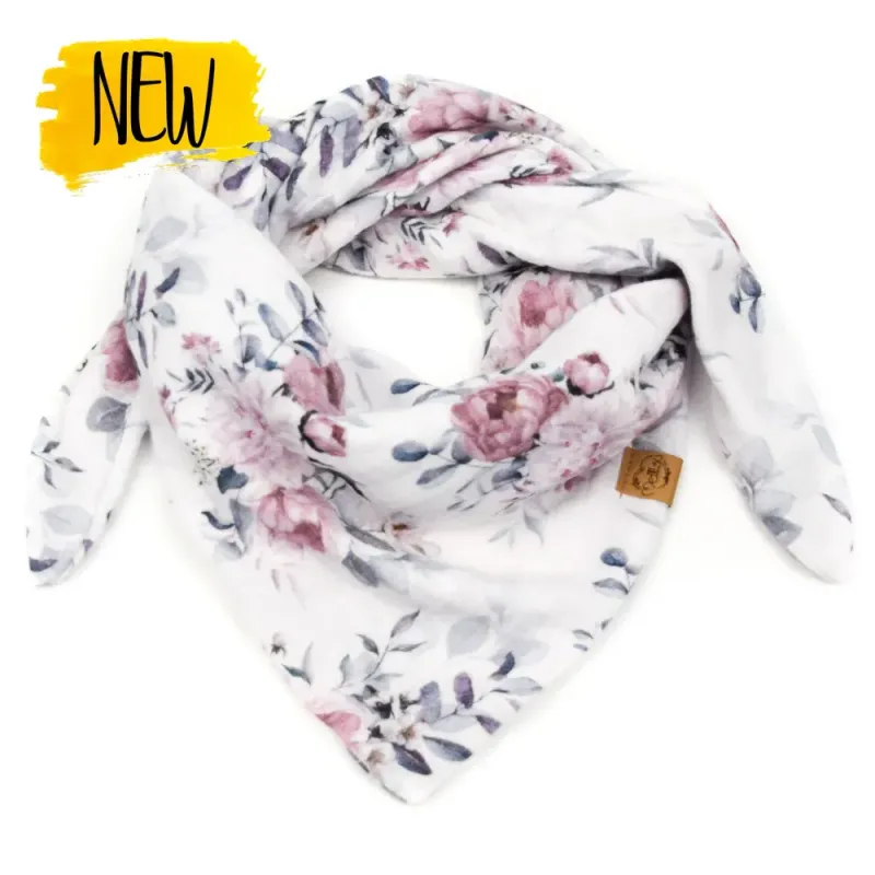 Dreieckstuch Kinder | Musselin | Frühlingsrosen