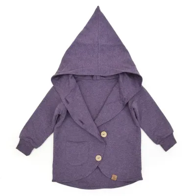Sweatjacke | aubergine