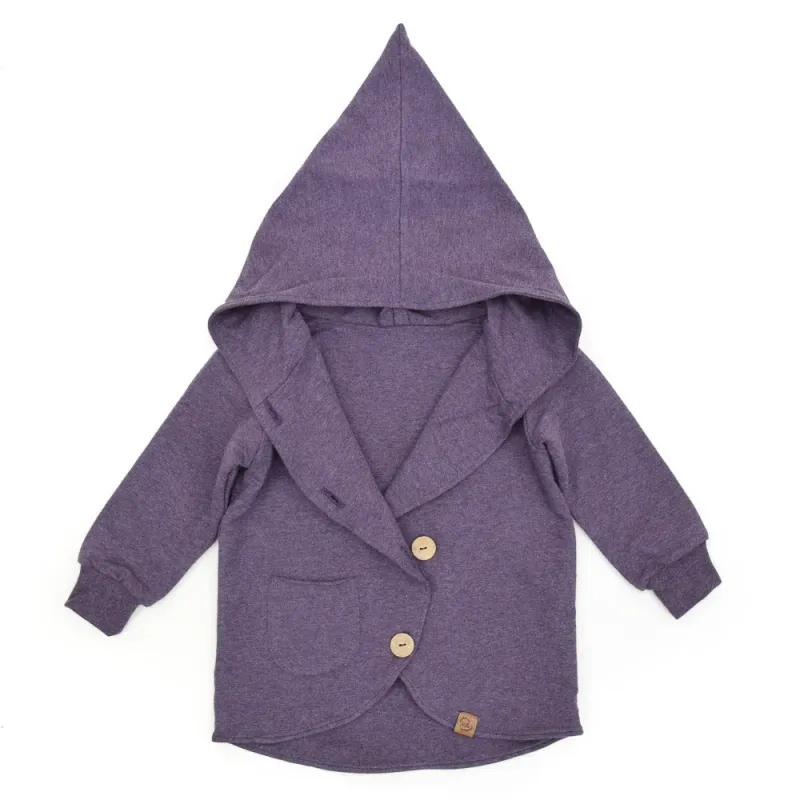 Sweatjacke | aubergine