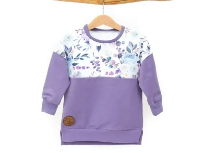 Oversized Pullover | Eisblume flieder