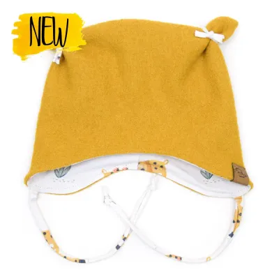 Walkmütze mit Ohren | gelb
