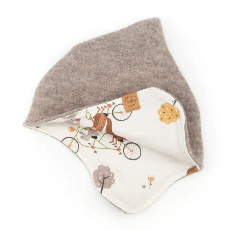 Walkmütze mit Zipfel | beige | Gr. 45-47 cm