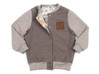 Collegejacke | braun - beige