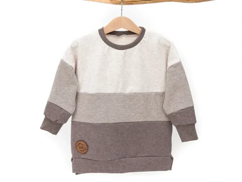 Oversized Pullover | creme beige braun