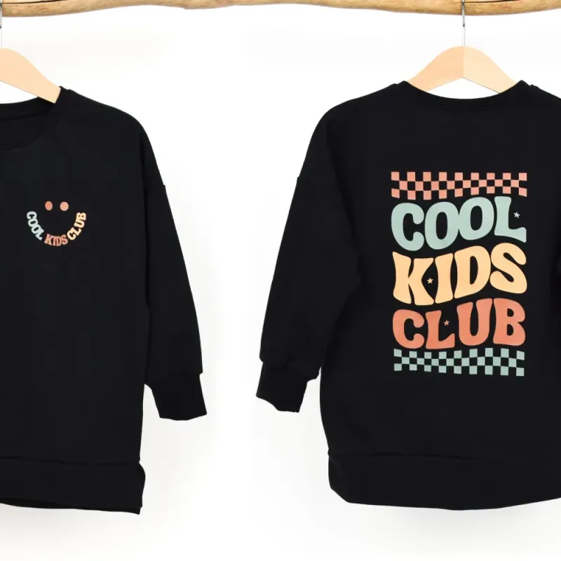 Oversized Pullover COOL KIDS CLUB Kinder schwarz