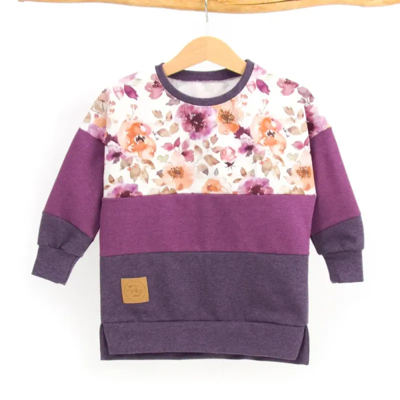 Oversized Pullover | Wildrose beere aubergine