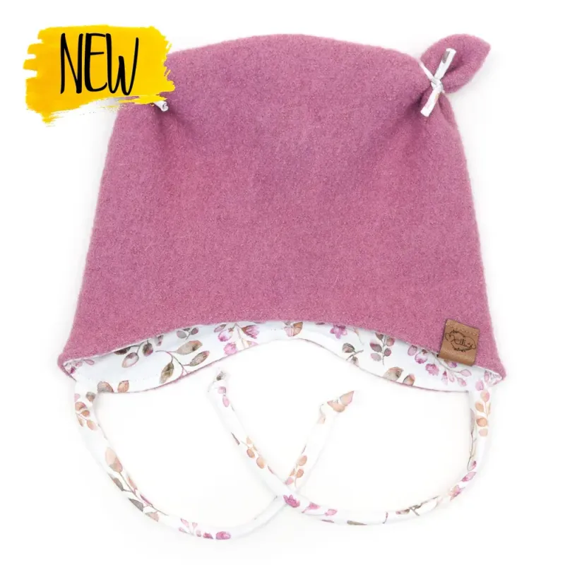 Walkmütze mit Ohren | altrosa