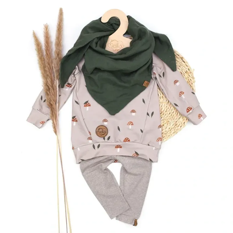 Set | Fliegenpilz | Pullover & Leggings & Dreieckstuch
