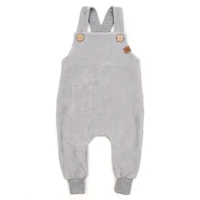 Latzhose | CORD | hellgrau