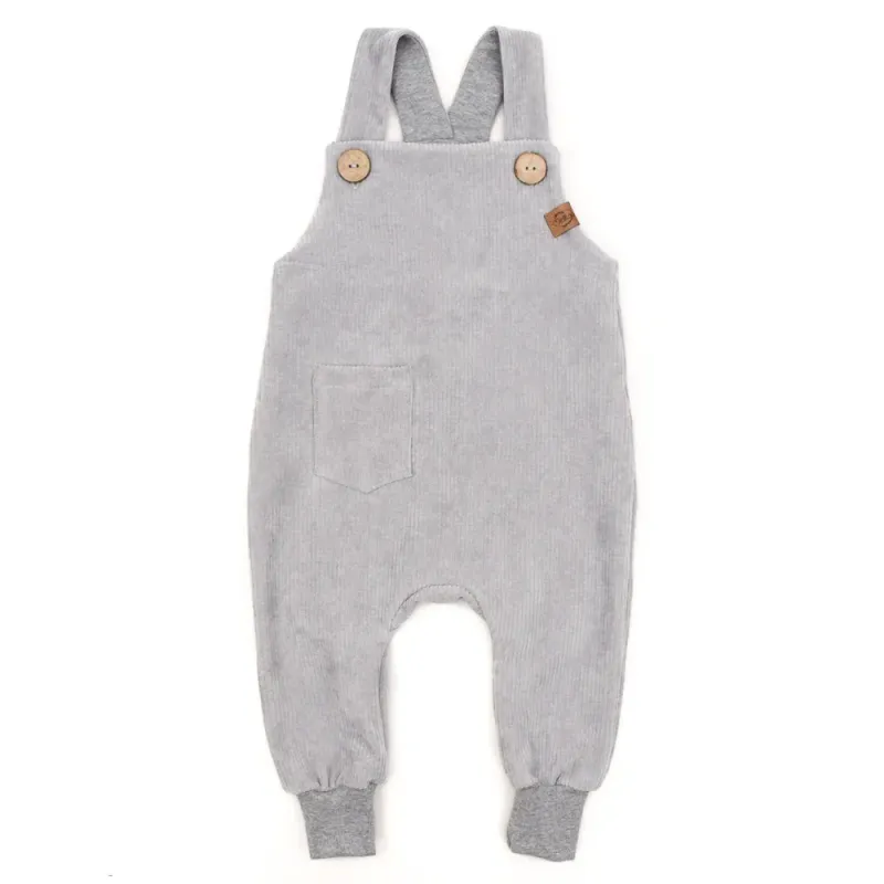 Latzhose | CORD | hellgrau