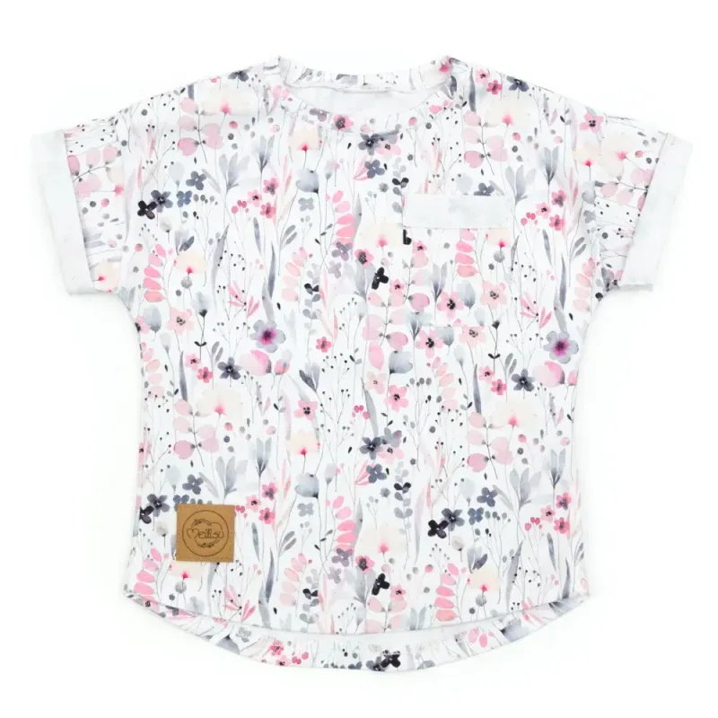 Oversized T-Shirt | Watercolor Flowers