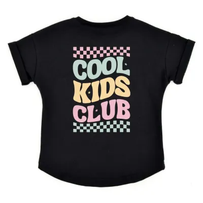 Oversized T-Shirt | COOL KIDS CLUB | schwarz - rosa