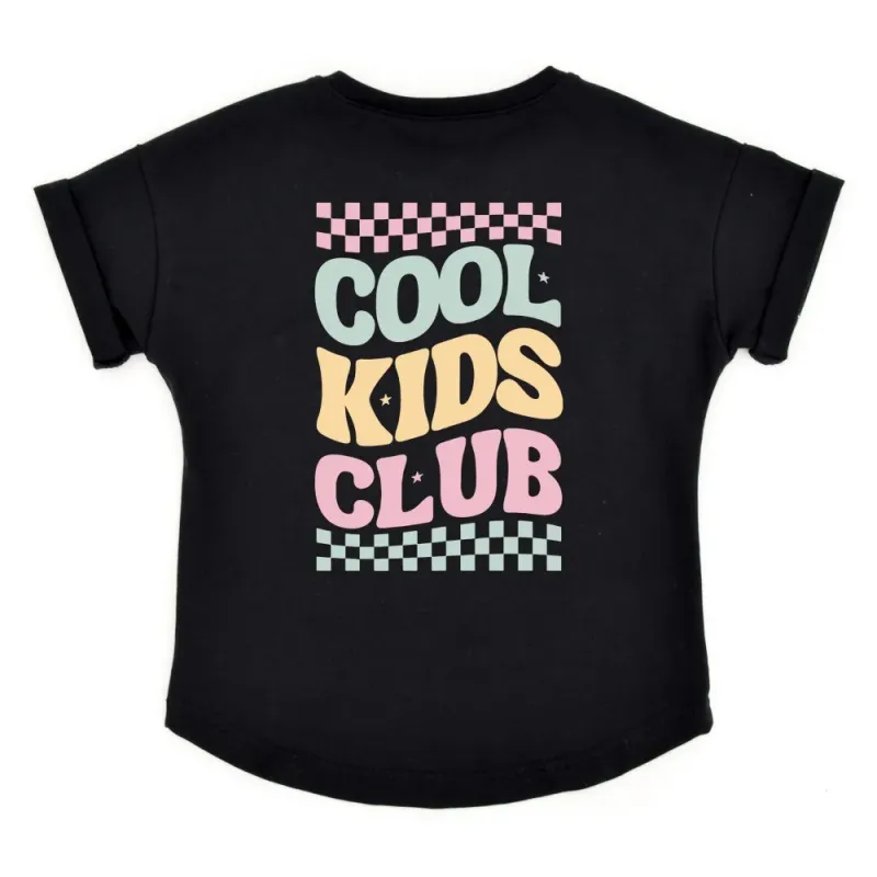 Oversized T-Shirt | COOL KIDS CLUB | schwarz - rosa