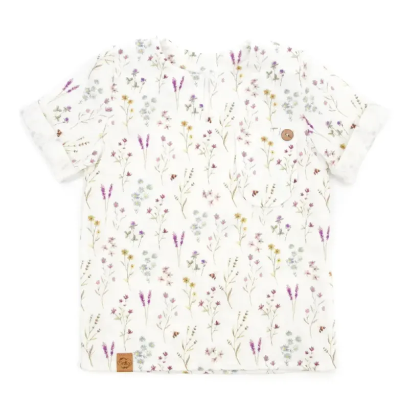 T-Shirt | Musselin | Lavendelblüte | Gr. 86/92 T-Shirt | Musselin | Lavendelblüte | Gr. 86/92