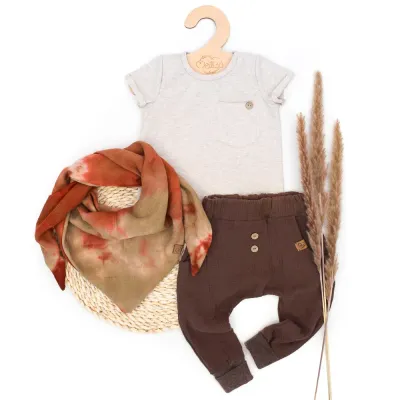 Set | nature outfit rost | Shirt & Pumphose & Dreieckstuch Set | nature outfit rost | Shirt & Pumphose & Dreieckstuch