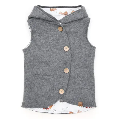 Walkweste | hellgrau meliert