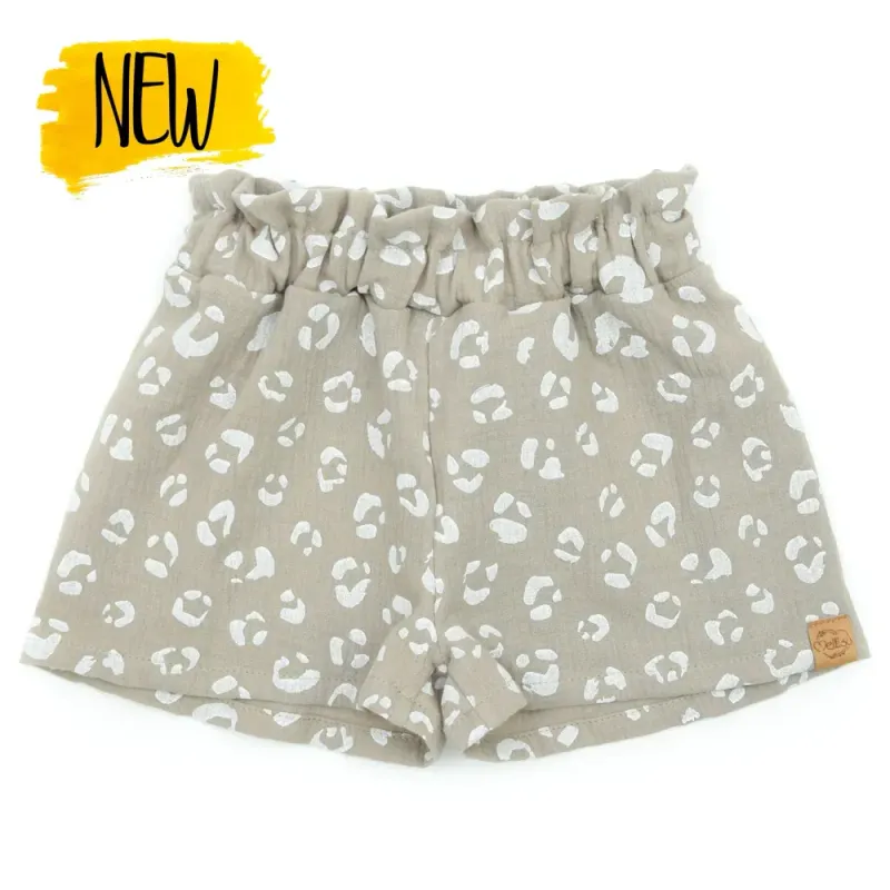 Paperbag Shorts | Musselin | Leo