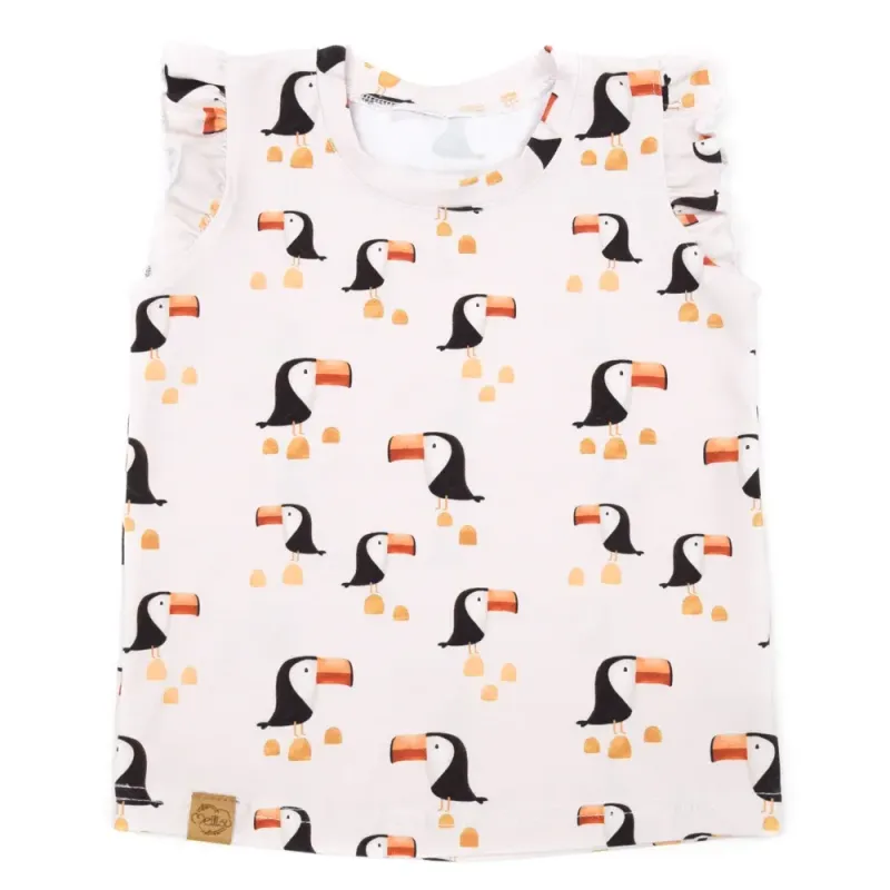 T-Shirt mit Rüschen | Tukan Tobi | Gr. 86/92 T-Shirt mit Rüschen | Tukan Tobi | Gr. 86/92