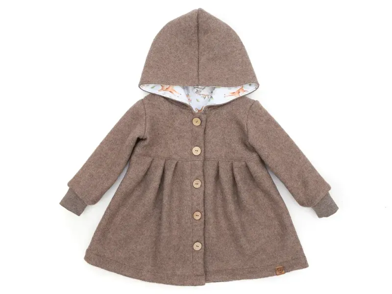 Walkmantel | hellbraun meliert Walkmantel Wollwalk Mantel Mädchen Kinder Meilisu hellbraun