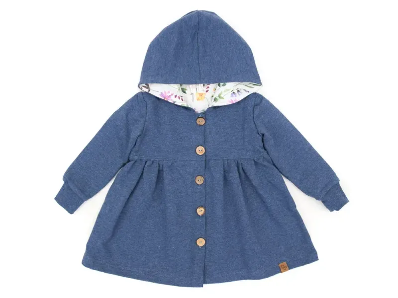 Sweatmantel | jeansblau