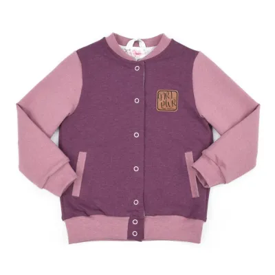 Collegejacke | beere - altrosa