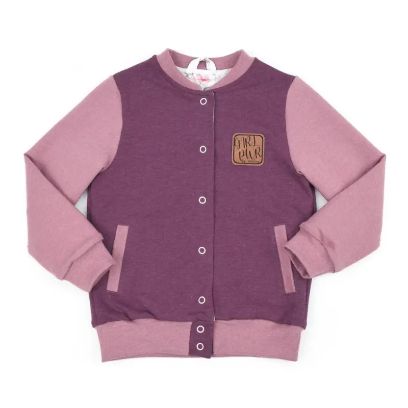 Collegejacke | beere - altrosa