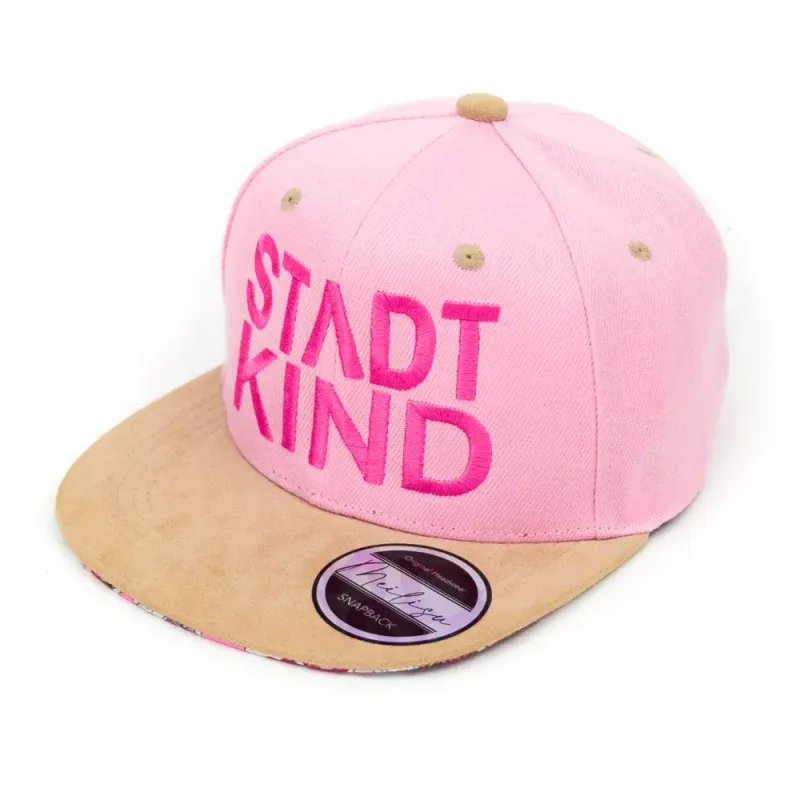 Snapback Cap | rosa | Stadtkind | KU 48-54 cm