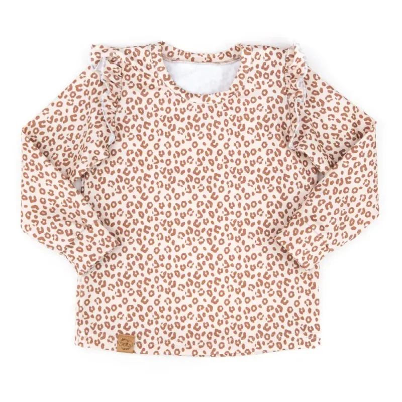 Langarmshirt mit Rüschen | Little Leopard