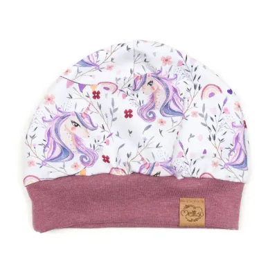 Bündchenmütze | Einhorn Ella | Gr. 45-47 cm Bündchenmütze | Einhorn Ella | Gr. 45-47 cm