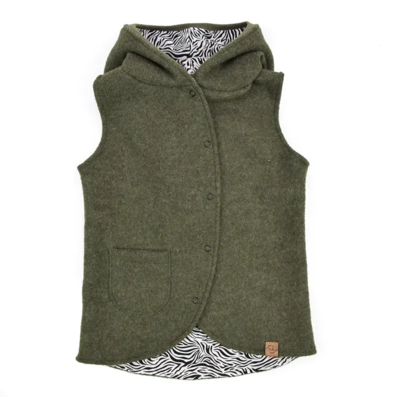 Walkweste | khaki meliert