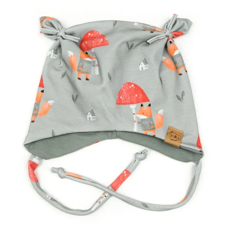 Ohrenmütze | Fuchs mit Fliegenpilz