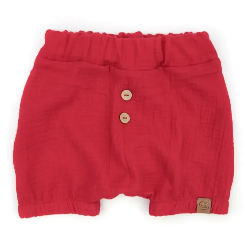Shorts | Musselin | rot