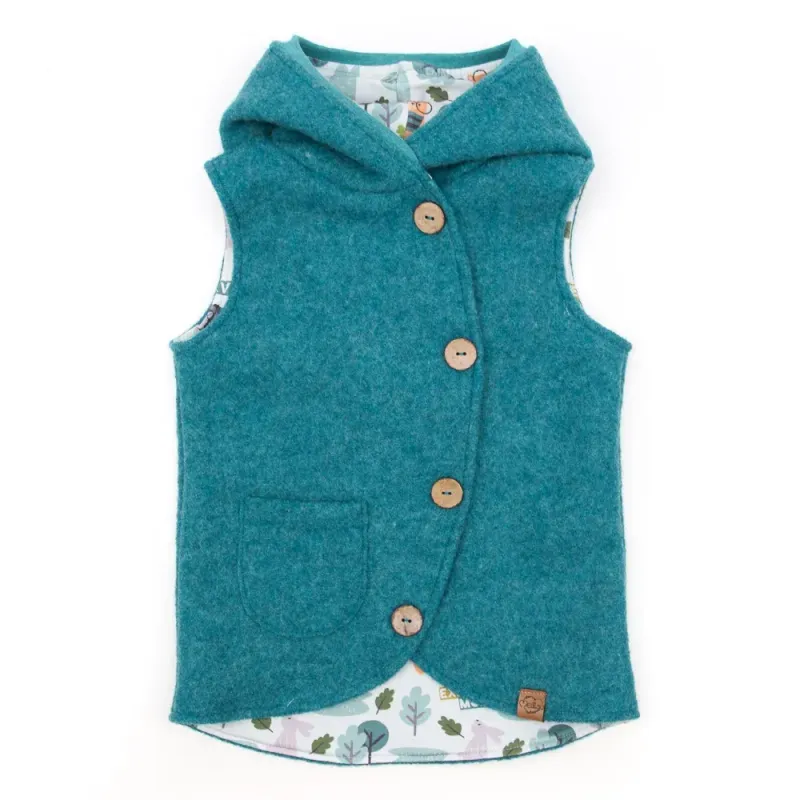 Walkweste | petrol meliert