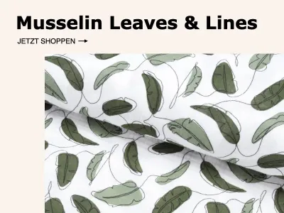 Musselin Leaves & Lines