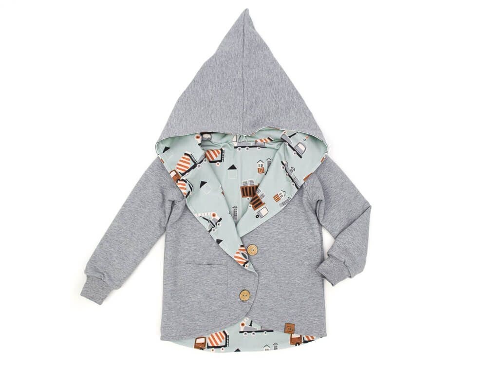 Sweatjacke | hellgrau meliert