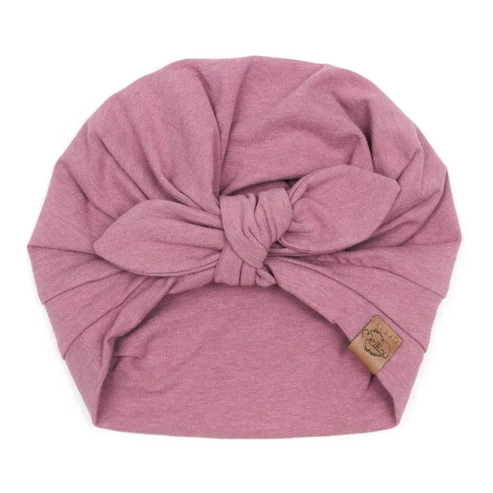 Turbanmütze | altrosa meliert