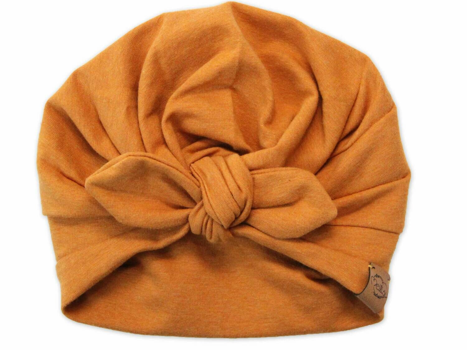 Turbanmütze | senfgelb meliert